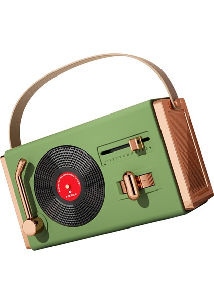 Açık Hava Bluetooth Hoparlör Taşınabilir Dekoratif Yüksek Ses Kalitesi USB Çubukları Destek Retro Bluetooth Hoparlör Oturma Odası Ofis Yeşil (Yurt Dışından) fırsatları
