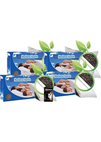 4’lü Anti-Snoring Pillow Karabuğday 50x70 cm Yastığı + 1 Hediye Jel 0358