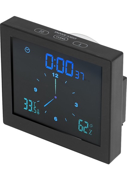 5in Duvar Duş Saati Dijital Zamanlayıcı Alarm Sıcaklık Nem Göstergesi Su Geçirmez Ev Banyo Siyah (Yurt Dışından) fırsatları