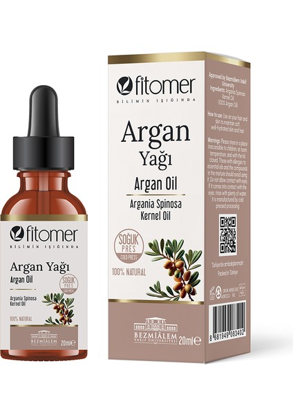 Argan Yağı Doğal Soğuk Sıkım 20 ml