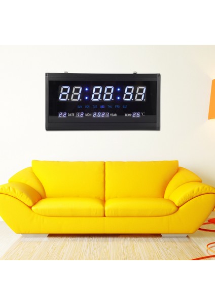 LED Dijital Sürekli Takvim Asılı Saat Oturma Odası Ofis Duvar Saati (Yurt Dışından) fiyatları