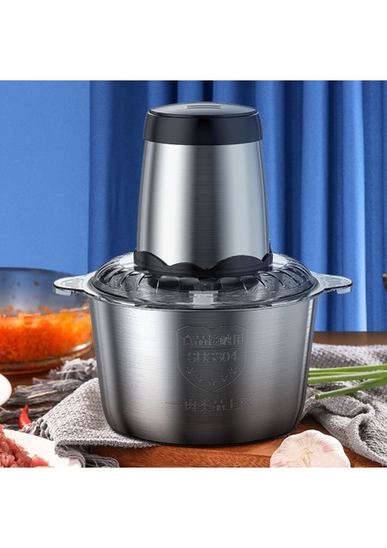 Elektrikli Kıyma Makinesi 3l Büyük Ev Kapasitesi Paslanmaz Çelik 2 Vites 300w Yüksek Güçlü Mutfak Ocağı Blender (Yurt Dışından) fiyatları