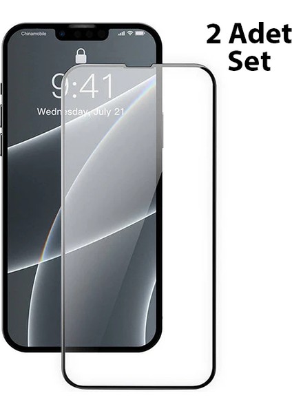 Baseus iPhone 13 Mini 0.23MM Full Kavisli Ekran Koruyucu Cam 2 ADET-(5775) - EMY9189-7929