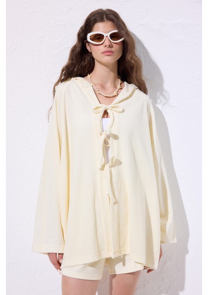 Havlu Kumaş Kimono Vanilya