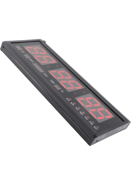 Dijital Duvar Saati LED Zaman Takvim Sıcaklık Masa Masa Saatleri Ev Gereçleri 110‑240V (Yurt Dışından) fırsatları
