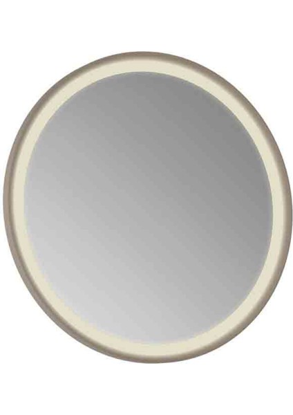 Patara Yuvarlak LED Ayna 60 cm Mat Cappuccino