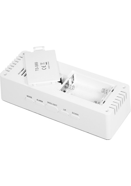 Çok Işlevli Plastik Ayna LED Gece Lambası Termometre Dijital Duvar Saati Lamba Çalar Saat (Yurt Dışından) modelleri