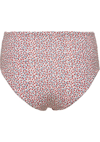 Onlella Hw Stitch Brief Normal Kalıp Desenli Kırmızı Kadın Bikini Alt fiyatları