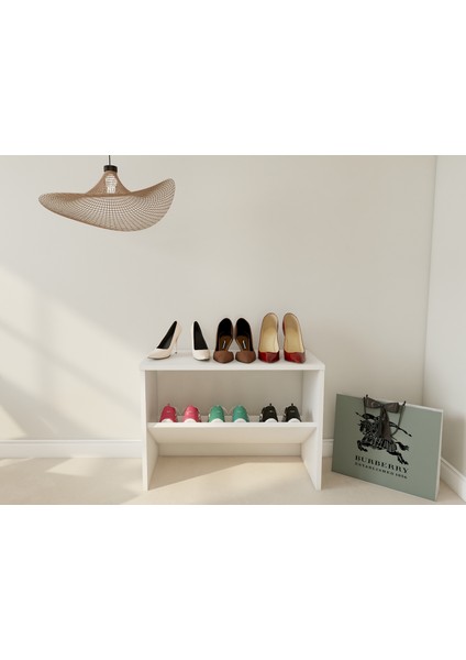 Erine Ayakkabı Dolabı Beyaz Renk