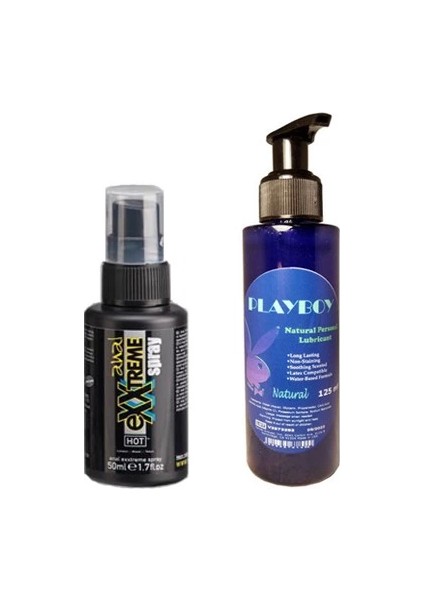 Hintohu Kadınlara Erkeklere Özel Ferahlatıcı Sprey 50 ml + Playboy 125 ml Lubricant Gel