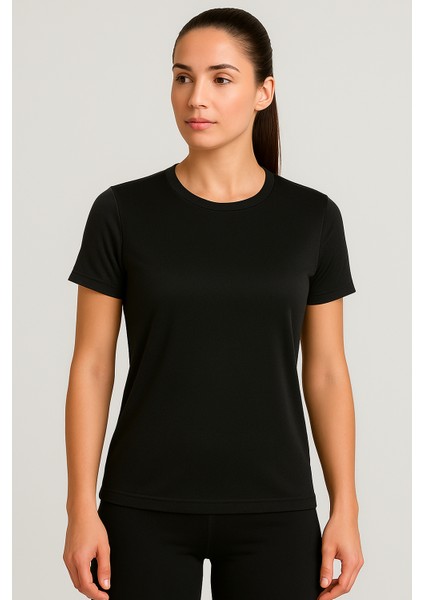 Kaelaurean Kadın Performans Spor Tişört Hızlı Kuruyan Esnek ve Dayanıklı Kumaş Nem Emici Spor T-Shirt