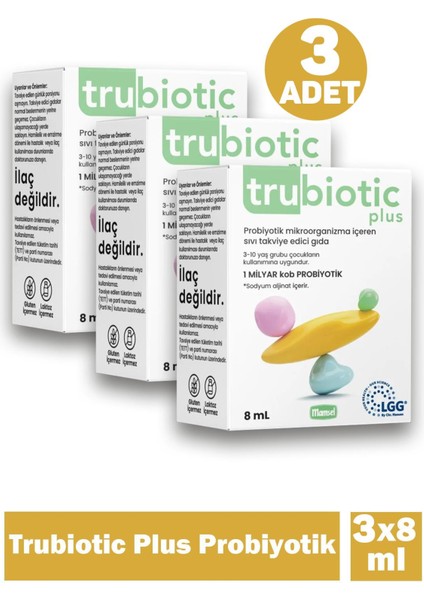 Plus Probiyotik 8 ml 3 Adet