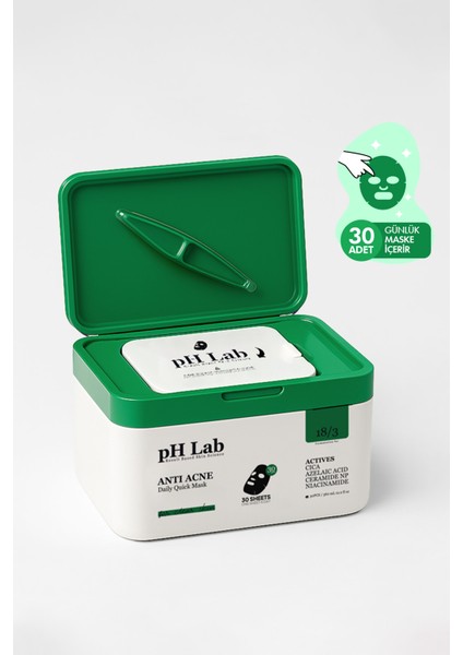 Phlab Anti Acne Daily Quick Günlük 30'lu Maske