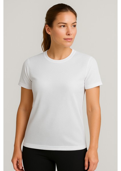 Kaelaurean Kadın Performans Spor Tişört Hızlı Kuruyan Esnek ve Dayanıklı Kumaş Nem Emici Spor T-Shirt