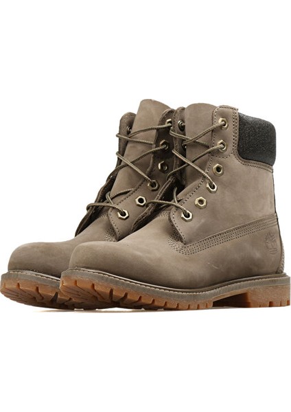 Gri Kadın Botu A1Hzm 6in Premium Boot W