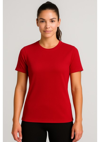Kaelaurean Kadın Performans Spor Tişört Hızlı Kuruyan Esnek ve Dayanıklı Kumaş Nem Emici Spor T-Shirt