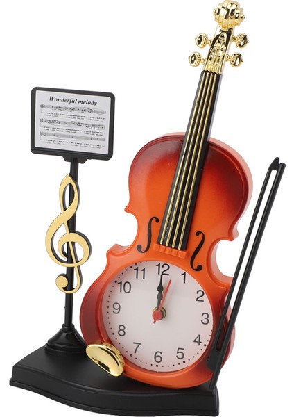 Enstrüman Çalar Saat Gitar Şekli Sabit Taban Aa Pil İle Çalışan Güçlü Abs Vintage Masa Saati Yatak Odası Ofis Masası Için (Yurt Dışından) fiyatları