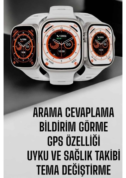 Lider Global Akıllı Saat Nabız Ölçebilen Yeni Nesil Gps ve Adımsayar Özelliği