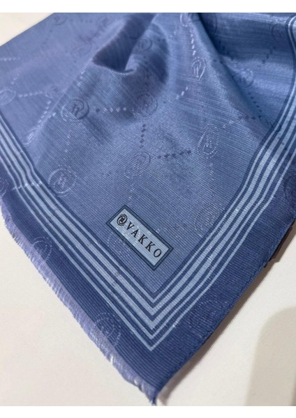 Monogram Pamuk Ipek Bordürlü Şal 41540-KOYU Mavi fiyatları