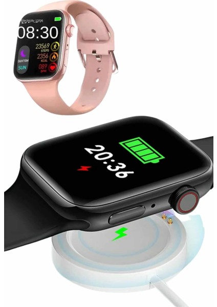 Lider Global Pembe Akıllı Saat 49MM Ios & Android Uyumlu Arama Özellikli fiyatları