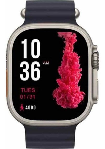 Lider Global Ultra Akıllı Saat 49 mm Çift Kordonlu Arama Cevaplama Bluetooth Bağlantılı fırsatları