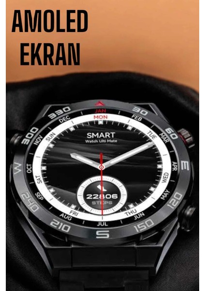 Lider Global Akıllı Saat Yeni Nesil 2024 Model Metal Kordonlu Bluetooth Bağlantılı