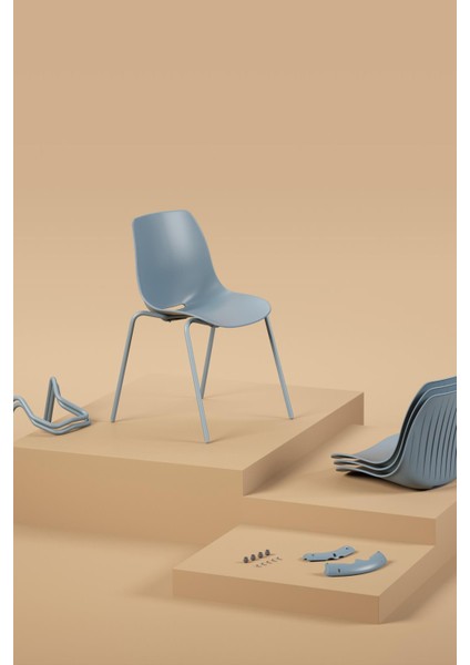 Surf Sandalye, Boyalı Ayak & Mavi indirimleri