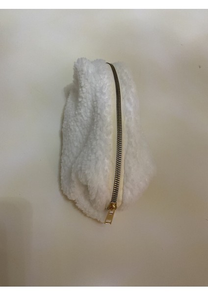 Peluş Kumaş Makyaj Çantası ve Kalemlik, Beyaz, Şık ve Kullanışlı Tasarım fiyatları