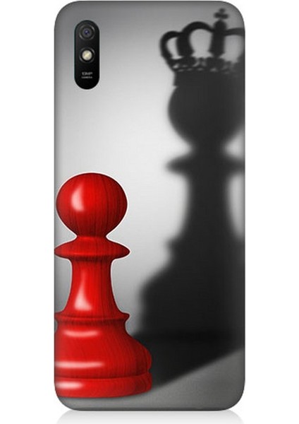 Xiaomi Redmi 9A Uyumlu Piyonun Taçlı Hayali Desenli Silikon Kılıf