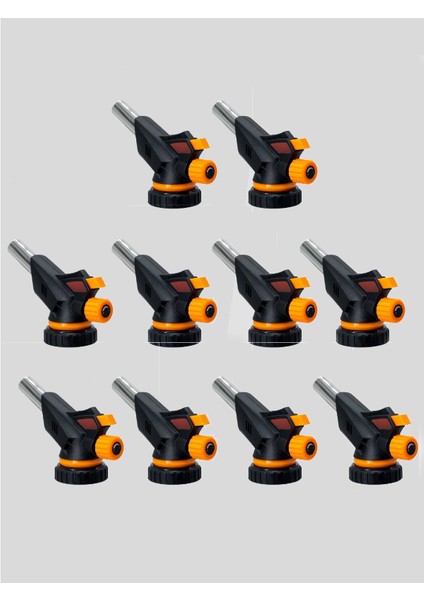 WS-509C Tudor Bütan Gaz Torch Çakmaklı Kamp Pürmüz Başlığı 10 Adet