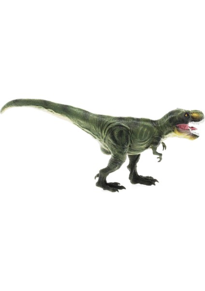 Yumuşak Plastik 31 cm Dinozor Figür - Yeşil T-Rex