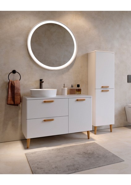 Patara Lavabo Dolabı 100CM Mat Beyaz fiyatları