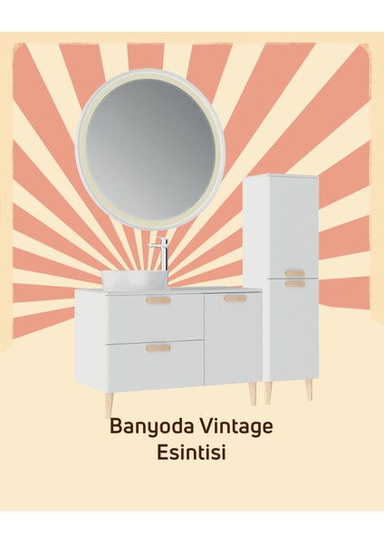 Patara Lavabo Dolabı 100CM Mat Beyaz modelleri