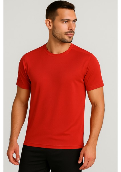 Kaelaurean Erkek Performans Spor Tişört Hızlı Kuruyan Esnek ve Dayanıklı Kumaş Nem Emici Spor T-Shirt