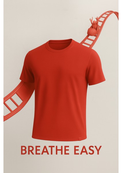 Kaelaurean Erkek Performans Spor Tişört Hızlı Kuruyan Esnek ve Dayanıklı Kumaş Nem Emici Spor T-Shirt fırsatları