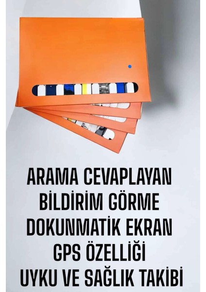 Lider Global Akıllı Saat 7 Kordonlu Bildirim Görebilen Metal Kordon Gps Özelliği