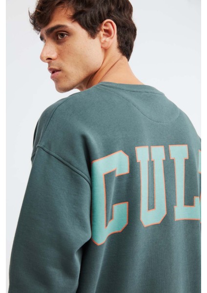 Cult Oversize Yeşil Sweatshirt modelleri