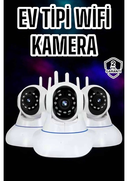 Wifi Kamerası Çift Yönlü Bebek Güvenlik Kamerası Gece Görüşlü
