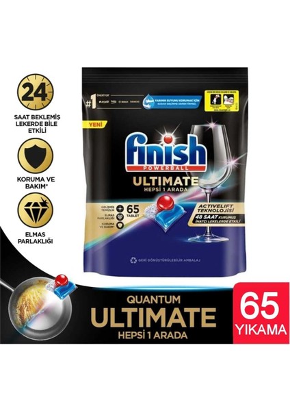 Quantum Ultimate 65 Kapsül Bulaşık Makinesi Tableti