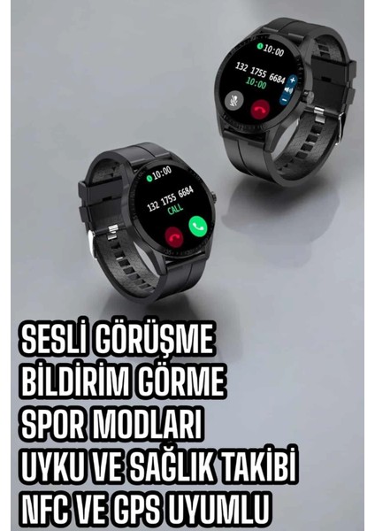 Lider Global Akıllı Saat Sesli Görüşme Bluetooth Bağlantılı 3 Kordonlu modelleri