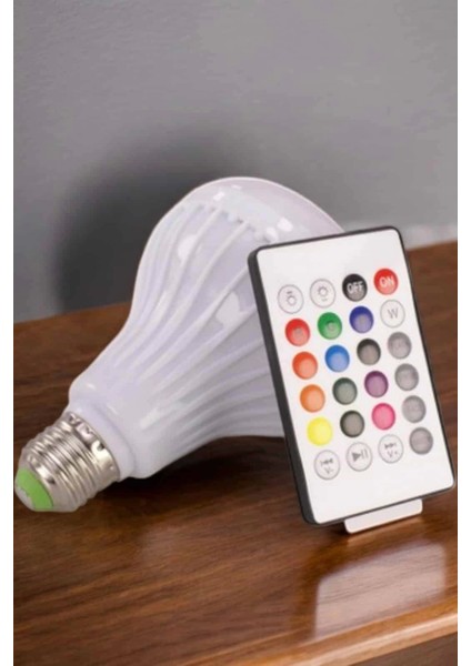 Kablosuz Bluetooth Hoparlör LED Lamba