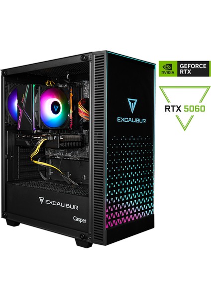 Excalibur E65H.144F-BF60X-0HD Intel Core I5-14400F 16GB Ram 1tb SSD Nvidia Geforce Rtx 5060 Freedos