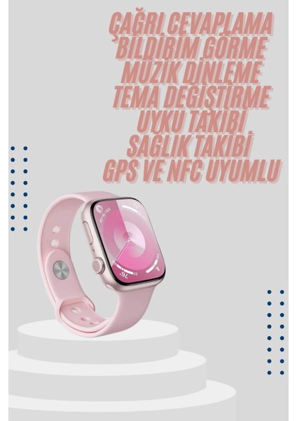 Lider Global Kadınlara Özel Yeni Nesil Pembe Amoled Ekran Ultra Akıllı Saat 49MM fiyatları