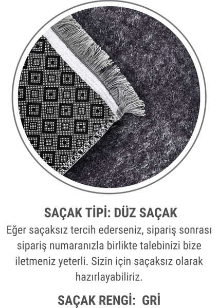 Puffy Yumuşak Antrasit Halı ve Yolluk | Kaymaz, Yıkanabilir, Salon Mutfak Antre için Peluş Halı