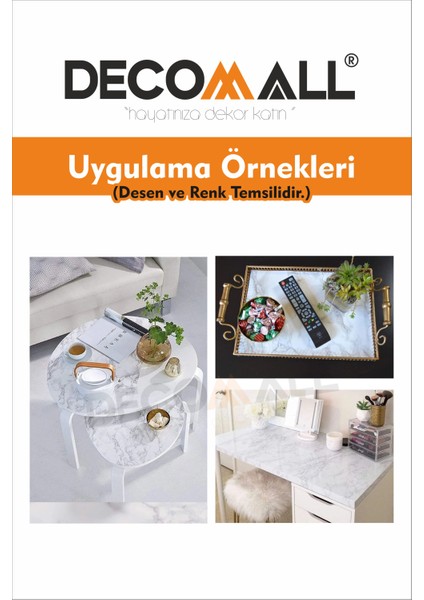 Code 114 Suya Dayanıklı Mutfak Banyo Zemin Mermer Mobilya Fayans Yapışkanlı Folyo Kaplama