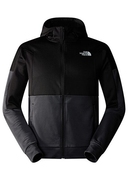 M Ma Full Zıp Fleece - Eu Siyah Erkek Sweatshirt NF0A857EMN81