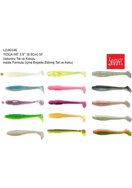 Tioga Fat 3.9\'\' (9.91 Cm) 5p Silikon Renk: 033