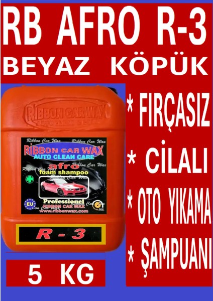 Rb Afro R-3 ( Fırçasız Oto Yıkama Köpüğü ) Beyaz Köpük