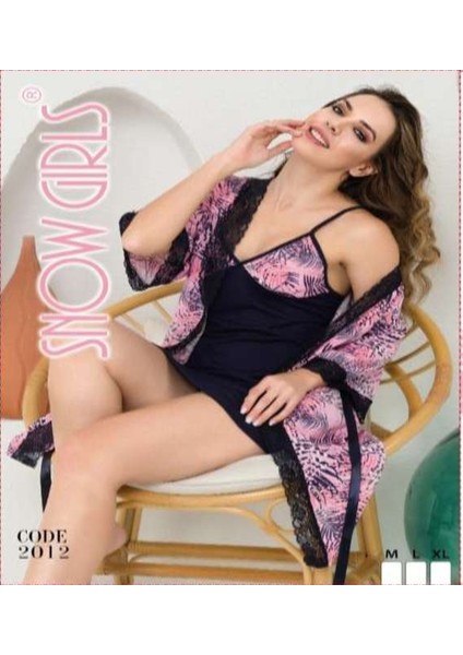 Kadın Sabahlık ve Gecelik Ikili Takım Göz Alıcı