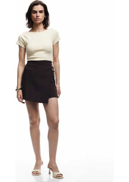 Pamuklu Slim Fit Kısa Kollu Bisiklet Yaka Basic Tişört fiyatları